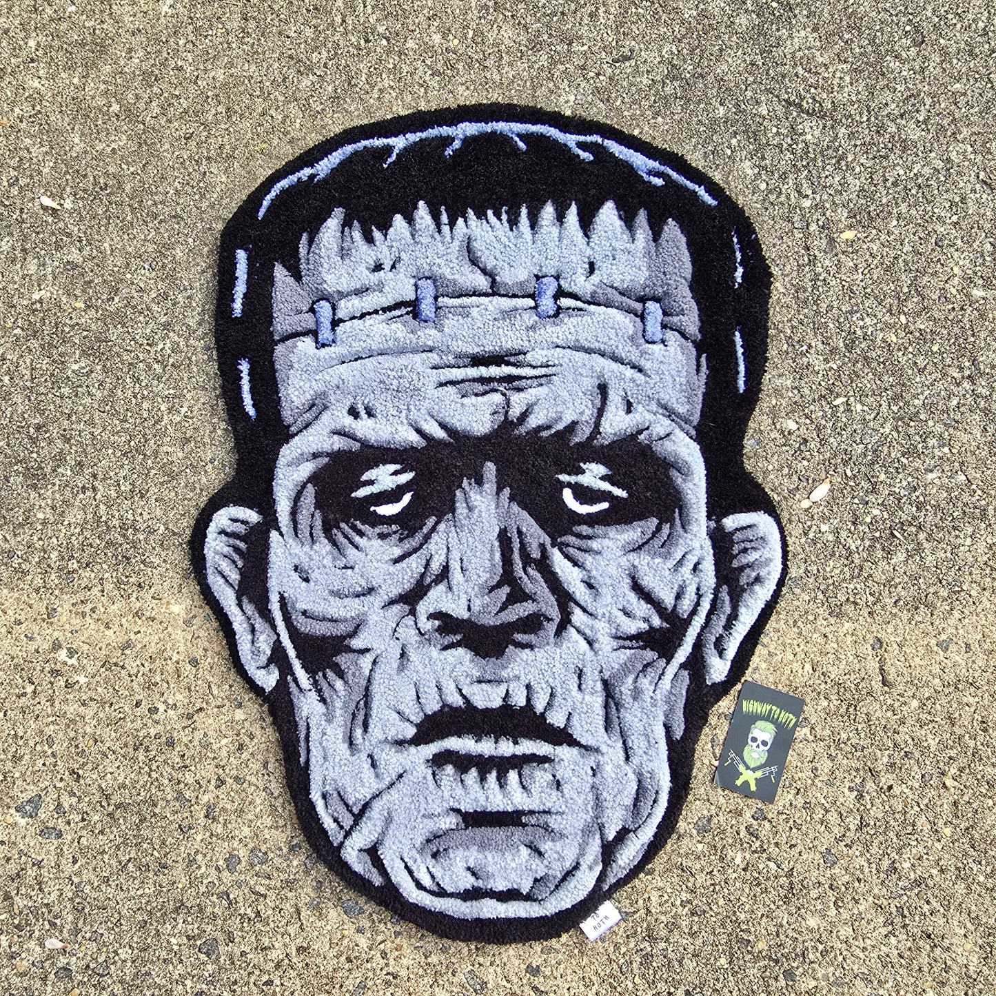 "Monster In Grey" Hand Tufted Rug